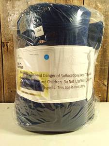 lot 104 image: FullQueen Corduroy Plaid Comforter Navy Blue - Room Essentials