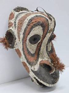 Impressive Old Woven New Guinea Gable Mask