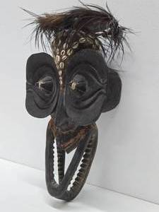 Old Carved Sepik River Iatmul Ceremonial Dance Mask - New Guinea