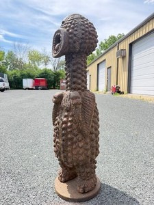 Old Carved Dramatic Mambila Ancestor Tadep Guardian Figure