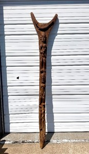 Large &amp Impressive Antique Figural Bamana House Post&nbsp
