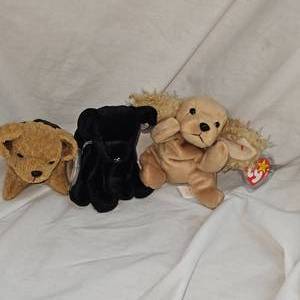 lot 7 image: Lot of 3 Beanie Babies-Ty-Various Themes as Pictured