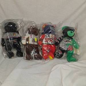 lot 27 image: Speed Beans Nascar Beanies, Set of 4