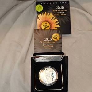 lot 57 image: 2020 Womens Sufferage Centennial 1 oz Silver Dollar