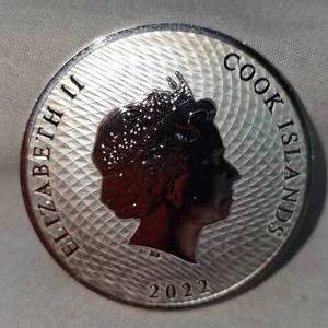 lot 94 image: 2022 Cook Islands Ship 1oz Silver Coin Round