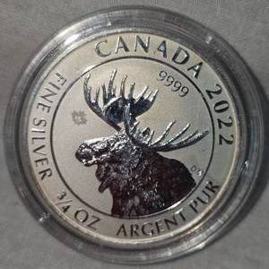 lot 101 image: 2022 34oz Silver Moose $2