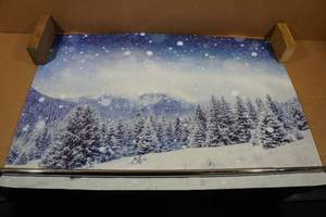 lot 84 image: Snowy Winter Mountain Poster - 36x24