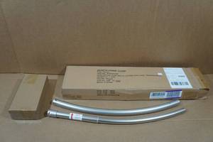 lot 109 image: Zenith Dual Mount Curved Stall Rod - Brushed Nickel