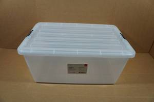 lot 165 image: Stacking Storage Box - 17.25x26.15x11.75