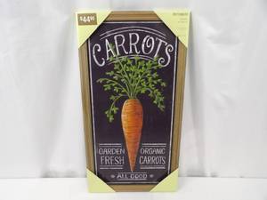 lot 97 image: New Chalkboard Sign Garden Fresh Organic Carrots by Pier 1 Imports