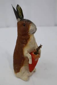 lot 51 image: Rare 1940s German Papier-Mache Easter Rabbit