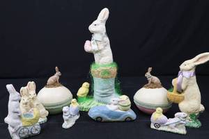 lot 65 image: Teena Flanner Easter Collection with Keepsake Eggs
