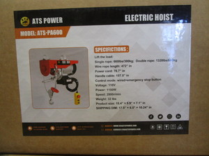 lot 55 image: ATS 1320lb Electric Hoist
