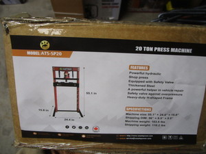 lot 50 image: ATS 20ton Shop Press