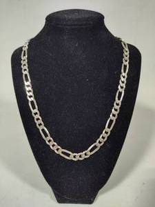 925 Sterling Silver Figaro Chain Necklace