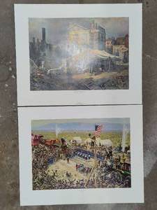 lot 44 image: The New Beginning and East Meets West by John Falter