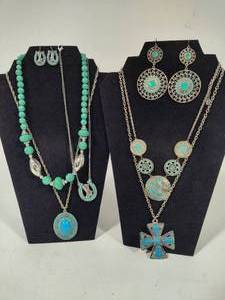 lot 59 image: Lot of Southwestern Style Costume Jewelry