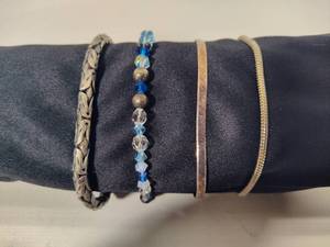 lot 63 image: 925 Sterling Bracelets