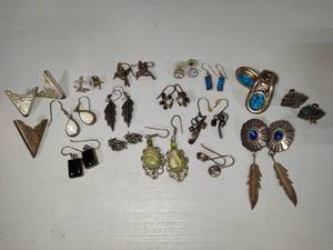 lot 64 image: 925 Sterling Silver Earring Assortment