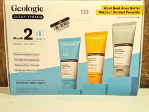 lot 133 image: Geologie Clear System Month 2  Level 2 Acne Treatment & Skincare