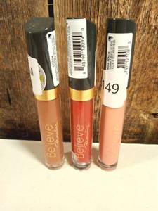 lot 149 image: Believe Beauty - Lip Gloss & Concealer  (set of 3)
