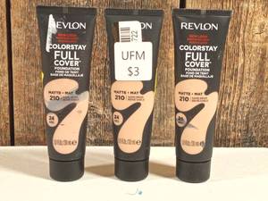 lot 27 image: Revlon ColorStay Full Cover Matte Foundation - 210 Sand Beige - 1 fl oz  (set of 3)