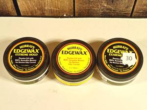 lot 30 image: Murrays Edgewax Gel 4 Ounce Jar Extreme Hold  (set of 3)