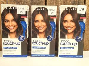 lot 39 image: Clairol Nice n Easy Root Touch-Up, 2 Black  (set of 3)