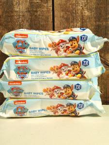 lot 50 image: PAW PATROL BABY WIPES  (set of 4)