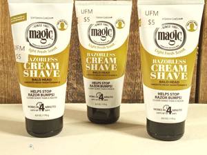 lot 12 image: Magic Razorless Shaving Cream for Hair Removal - 6oz   (set of 3)