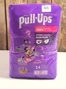 lot 65 image: Pull-Ups Girls Learning Designs Training Pants - Size 5T-6T - 14ct  (set of 3)