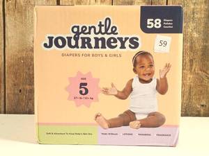 lot 59 image: Gentle Journeys Diapers For Boys & Girls size 5