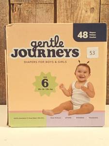 lot 55 image: Gentle Journeys Diapers For Boys & Girls size 6