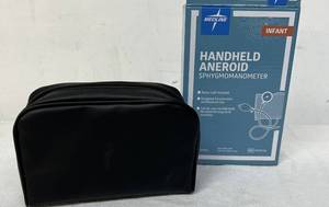 lot 63 image: NEW Medline MDS9386 Handheld Aneroid Sphygmomanometer for Infants - Nylon Cuff Included, Designed for Precision Professional Use