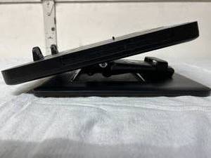 lot 65 image: MSRP $250 Ergotron Adjustable Tablet  Touchscreen POS Kiosk Stand Base  Heavy Duty Tilting Countertop Mount Holder