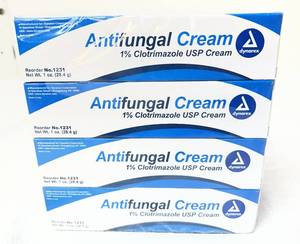 lot 75 image: Lot of 12 NEW Dynarex 1231 1 oz. 1% Clotrimazole USP Antifungal Cream