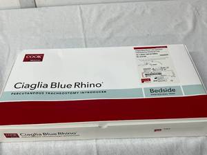 lot 41 image: MSRP $800 1 NEW Cook Medical Ciaglia Blue Rhino Bedside Percutaneous Tracheostomy Introducer Tray C-PTISY-100-HC-PERC6 G13166  Complete ICU Airway Procedure Kit - Great For Training Purposes Too