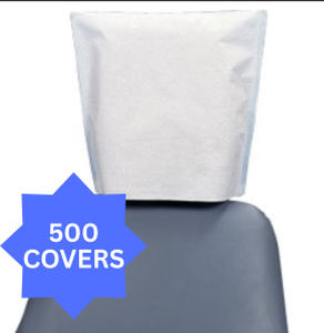 lot 50 image: NEW 1 Case (500 Covers) Medicom 3017 SafeBasics TissuePoly Salon Massage Head Rest Covers  Hygienic, Disposable Protection For Headrests  Perfect For Clinics, Spas, And Salons  NEW In Box