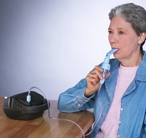 lot 14 image: NEW In Box Philips Respironics Inspiration Elite Compact AC-Powered Compressor Nebulizer System - Efficient Home, Adult, and Pediatric Aerosol Therapy with Built-In Handle and Convenient Handset Docking