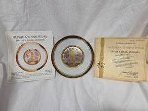 lot 268 image: Japanese Floral Calander Collector Plate - Buddhas Birthday