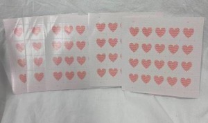 lot 284 image: 5 Sheets of Heart Forever Stamps