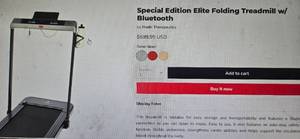 lot 8 image: Medi Therapeutic Special Edition Elite Folding Treadmill w Bluetooth (NEW)