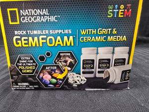 lot 29 image: National Geographic Rock Tumbler Supplies Gem foam