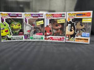 lot 33 image: 4 Pop Rudolph, Shredder, Skeletor and Yamcha