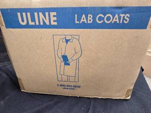 lot 63 image: Uline Lab Coats 4X 25Box