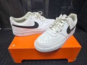 lot 94 image: New Nike Court Vision Low White Shoes Size 11,5