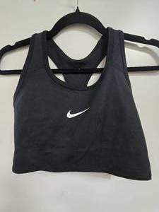 lot 165 image: New Nike Womans Dri-Fit Swoosh Sports Bra with Razorback Design Size Medium