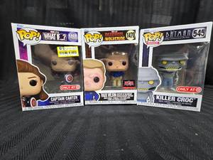 lot 185 image: Pop Deadpool Wolverine Marvel, What if and Batman