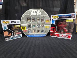 lot 186 image: Pop Star Wars, Star Wars 12 pk Minis and Captain America