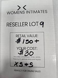 lot 201 image: Reseller Lot Womens Intimates XS-Small